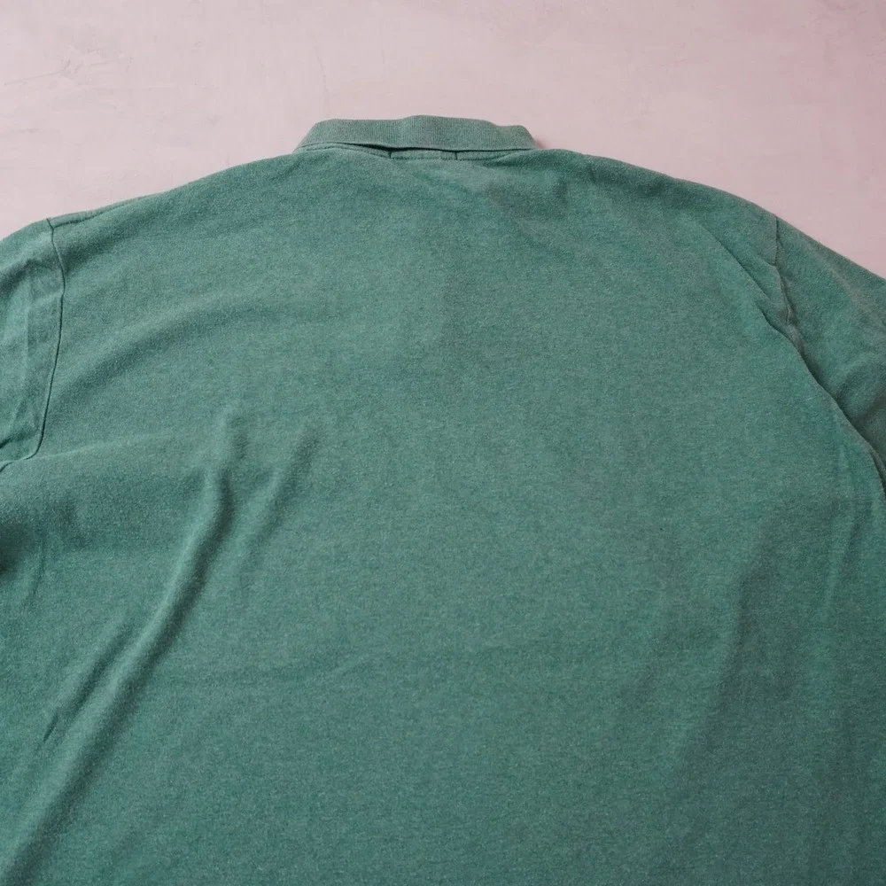 Polo Ralph Lauren Shirt XXL Mens Green Heather Short Sleeve Pony Logo Pique Polo
